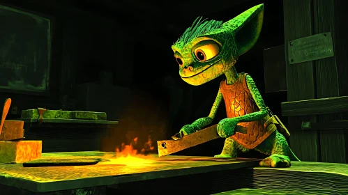 Green Goblin at the Blacksmith Forge