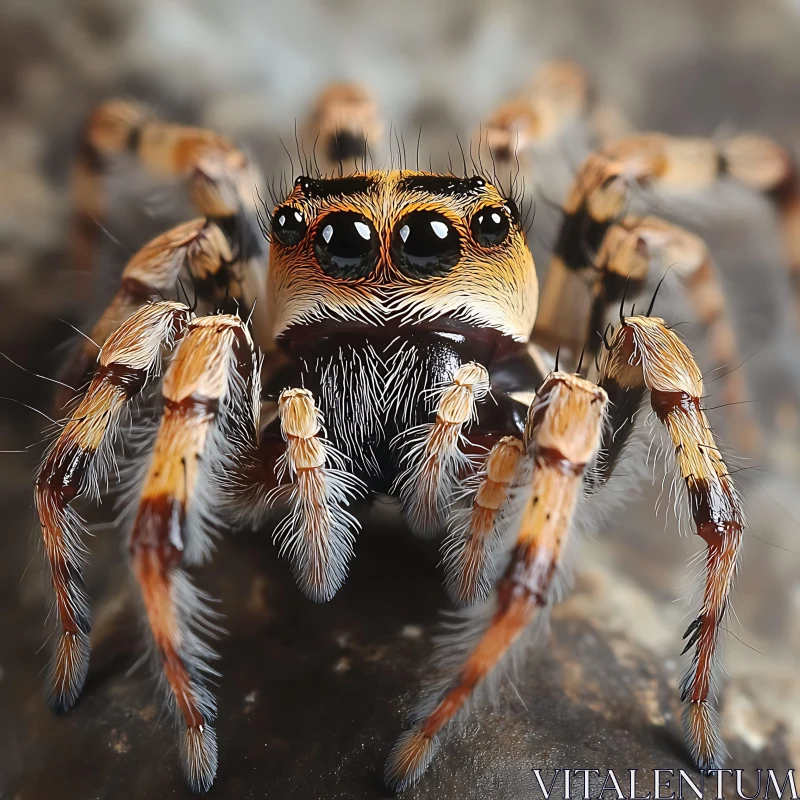 Intricate Spider Macro Shot AI Image