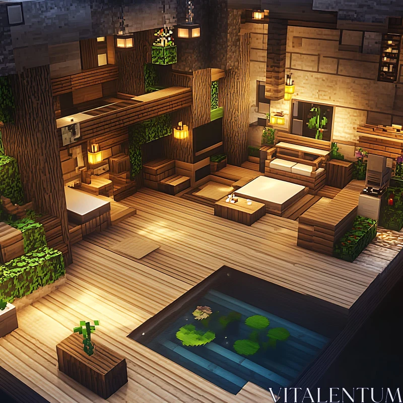 AI ART Minecraft Interior Design