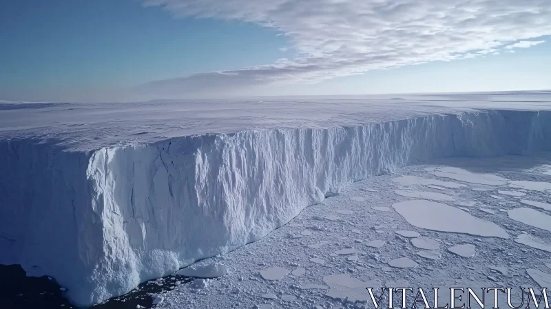 AI ART Stunning View of a Massive Iceberg