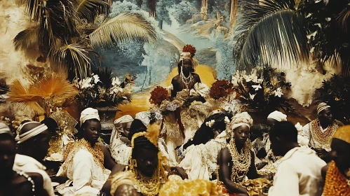 Ornate Ceremony with Traditional Garb