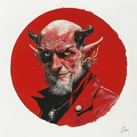 Red Devil Character Portrait