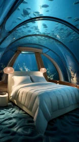 Captivating Bed in Aquarium: Intricate Underwater Worlds