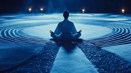 Mindful Meditation in Peaceful Ambiance