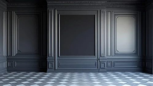 Monochromatic Classic Wall Panel Interior