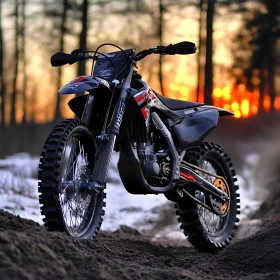 Motorcycle on Sand Dune