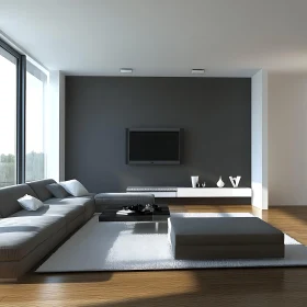 Contemporary Interior Design with TV