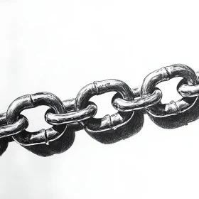 Interlocking Metal Chain Drawing