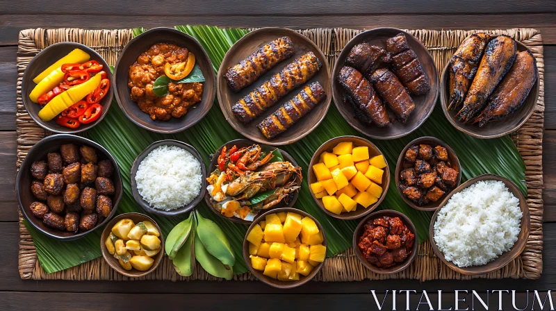 Vibrant Tropical Foods AI Image