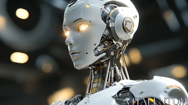 Advanced Technology Humanoid Robot AI Image