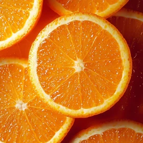 Juicy Orange Slices Close-Up