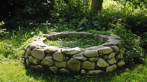 Enchanting Stone Well in Verdant Garden