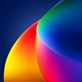 Gradient Color Curves on Dark Background