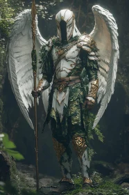 Winged Guardian with Spear