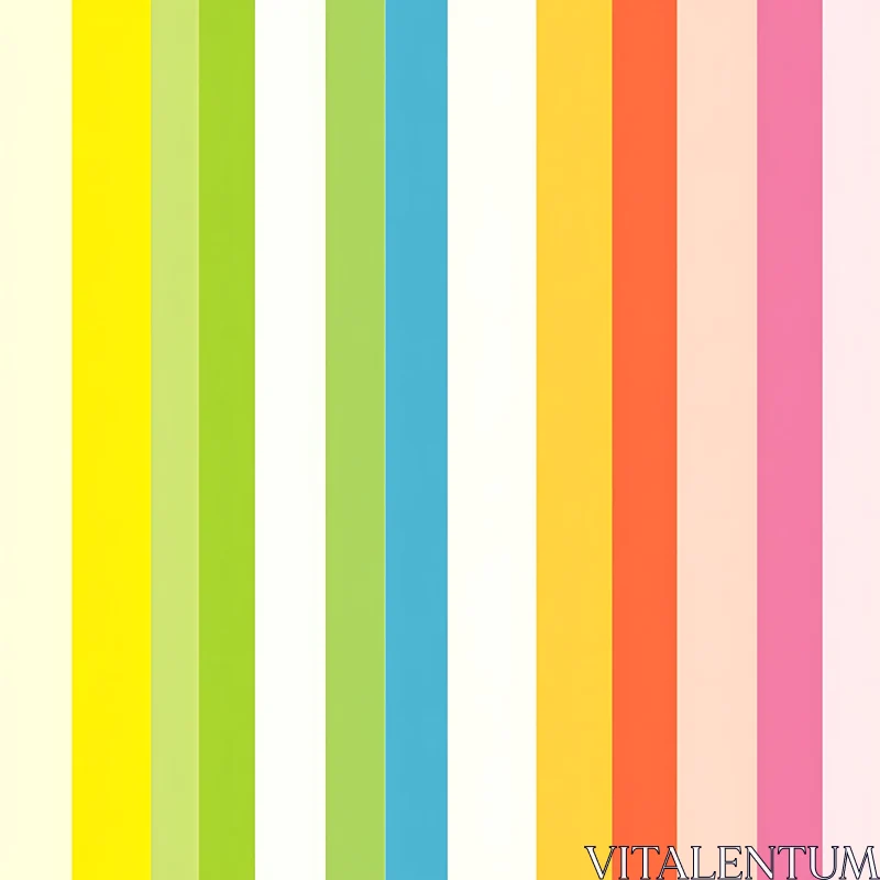 Pastel Spectrum Stripes Composition AI Image