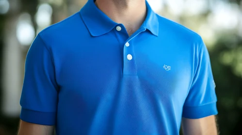 Men's Blue Polo Shirt Fashion