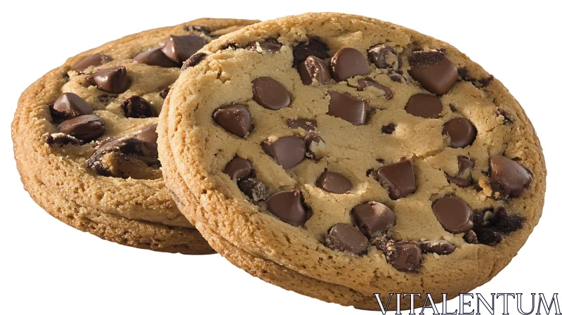 Warm Chocolate Chip Cookie Snack AI Image