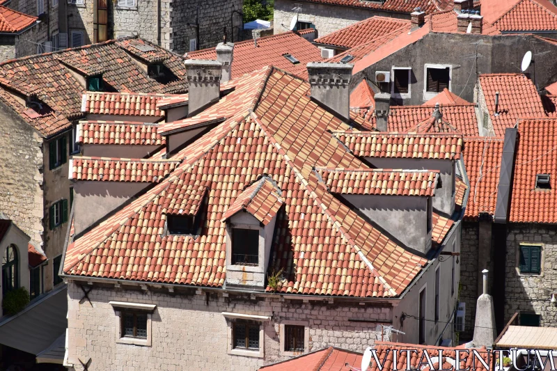 Croatian Rooftops Architecture Free Stock Photo