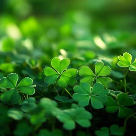 Close-Up of Clover Leaves