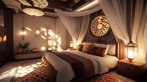 Elegant Bedroom with Ornate Details