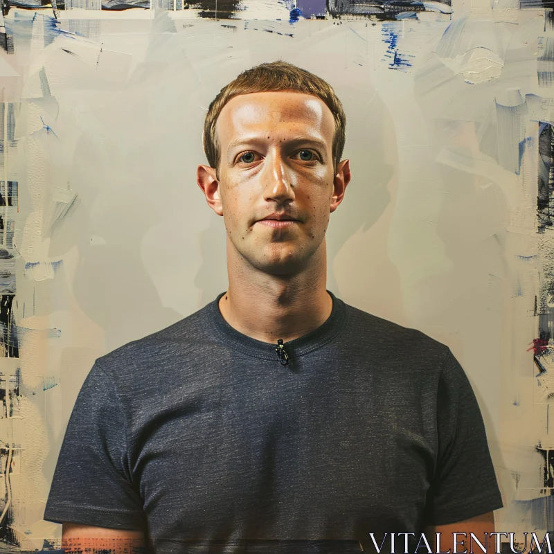 AI ART Mark Zuckerberg in an Artful Setting