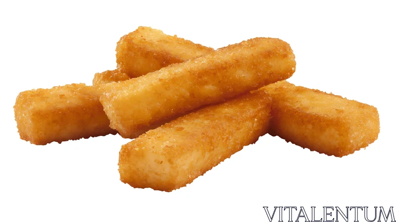 Crispy Fried Snack Sticks AI Image