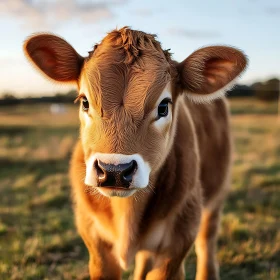 Innocent Calf Gaze