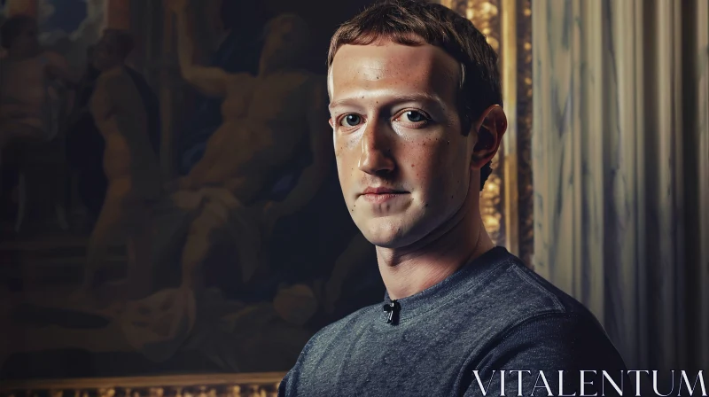 AI ART Mark Zuckerberg in Artful Ambiance