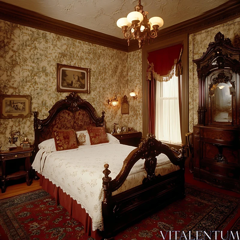 AI ART Ornate Bedroom with Classic Design