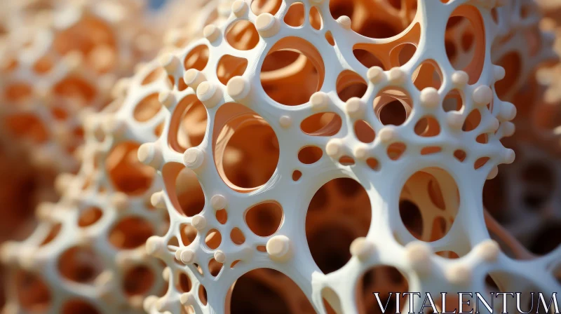 Intricate Bone-Like Structure in Infinity Nets Style AI Image