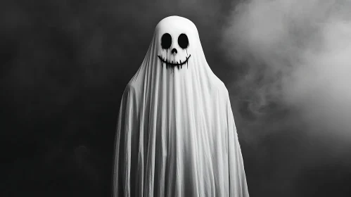 White Ghost in Dark Ambiance