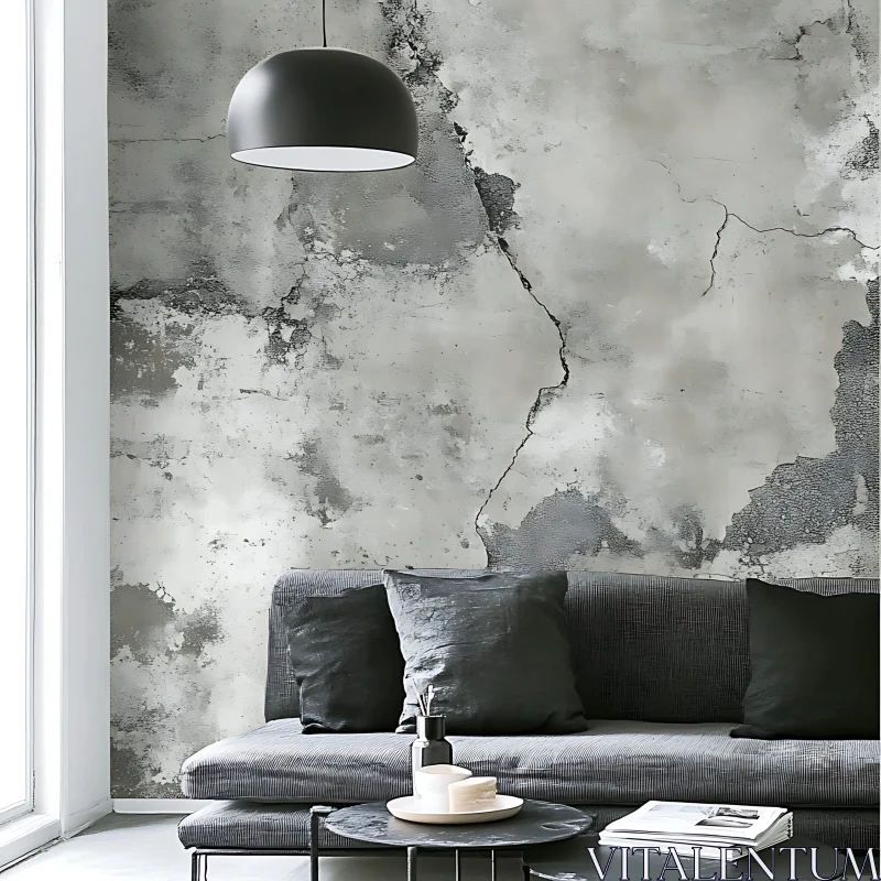 Modern Gray Scale Interior Design AI Image