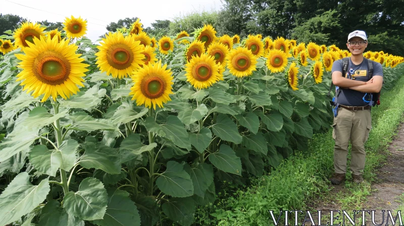 AI ART Sunflower Garden Portrait