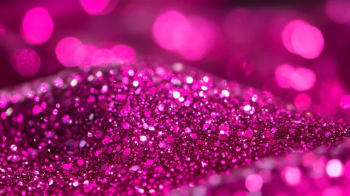 Shimmering Pink Glitter Close-up