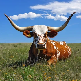Longhorn Cattle Portrait