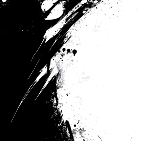 Dynamic Ink Splatter Art