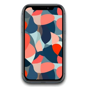 Modern Abstract Design on Phone Display