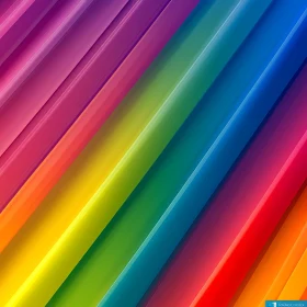 Rainbow Spectrum Parallel Lines Art