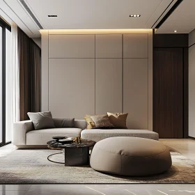 Modern Living Room with Plush Seating