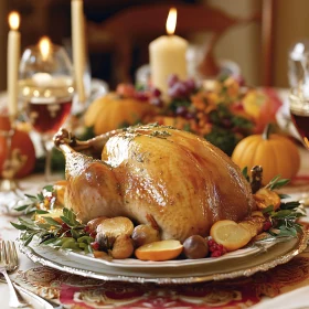 Golden Roasted Turkey Dinner Celebration