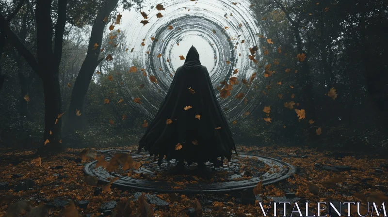 Mysterious Portal in the Woods AI Image