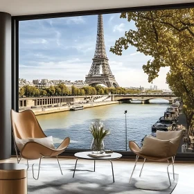 Parisian View from a Luxurious Interior