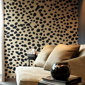 Sophisticated Room with Patterned Wall