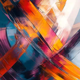 Colorful Abstract Brushstroke Art