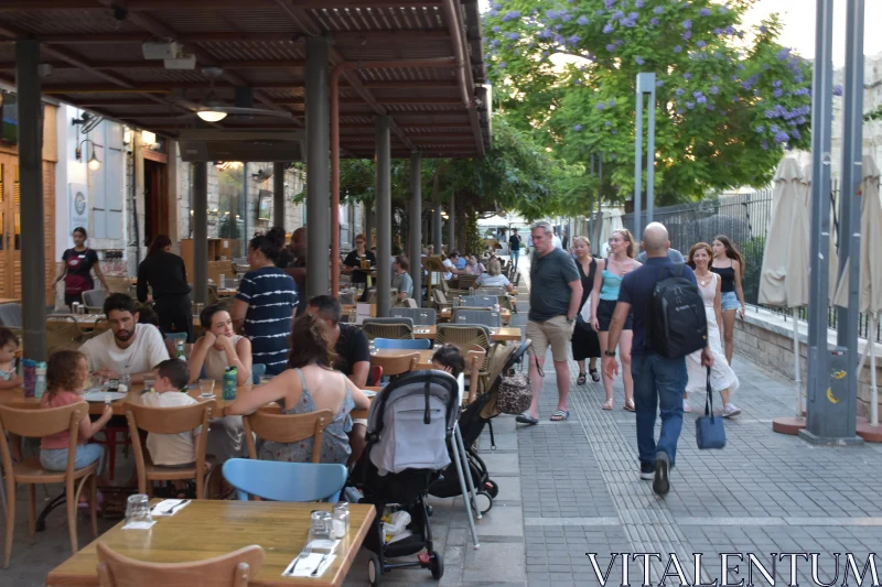 Cyprus Urban Cafe Experience Free Stock Photo