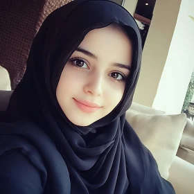 Serene Beauty in Traditional Attire