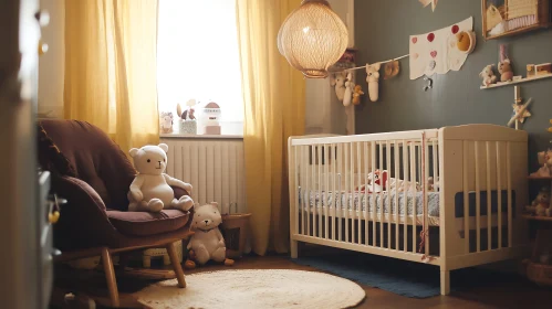 Charming Baby Room with Crib and Toys