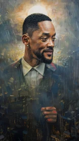 Modern Art Painting of Will Smith