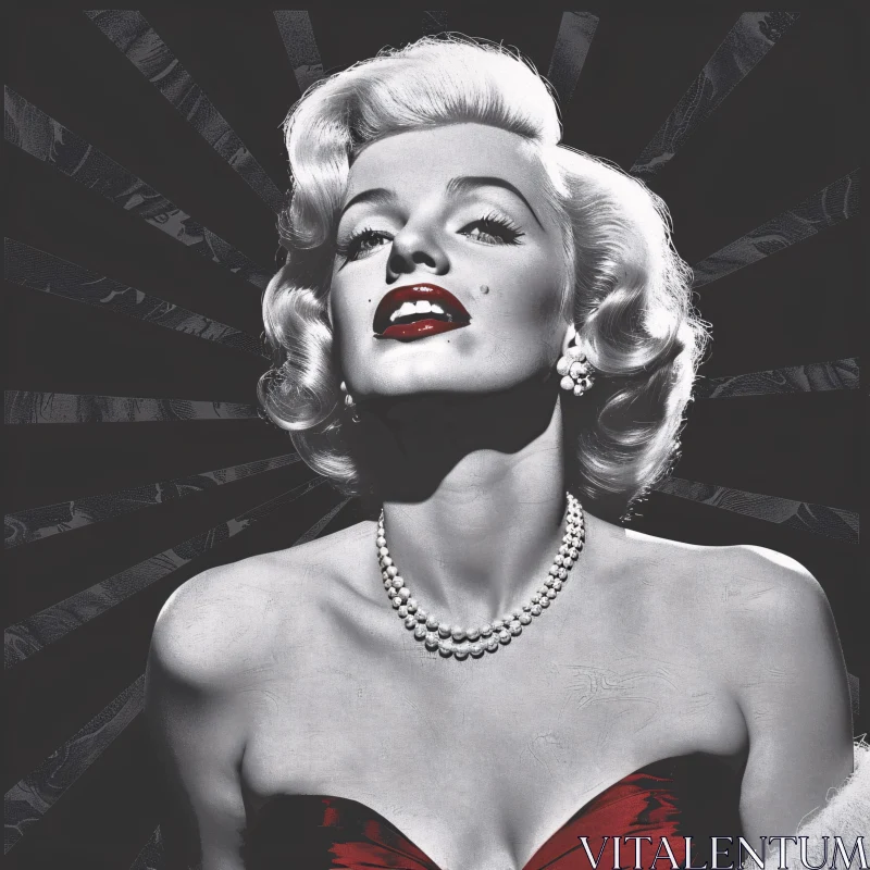 AI ART Marilyn Monroe Timeless Hollywood Beauty