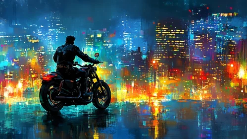 City Lights and Motorcycle Dreams